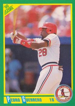 1990 Score #13 Pedro Guerrero Front