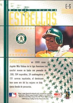 2003 Donruss Estrellas - Estrellas #E-5 Miguel Tejada Back