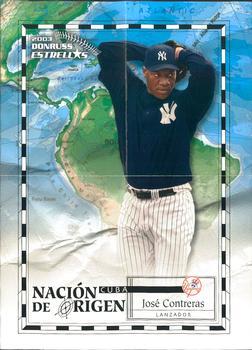 2003 Donruss Estrellas - Posters de su Jugador #NNO Jose Contreras Front