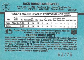 2003 Donruss/Leaf/Playoff (DLP) Rookies & Traded - Donruss Rookies & Traded Recollection Collection Autographed #47 Jack McDowell Back