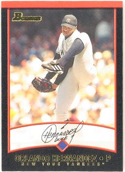 2001 Bowman #20 Orlando Hernandez Front