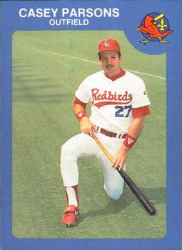 1985 Riley's Sports Gallery Louisville Redbirds #27 Casey Parsons Front