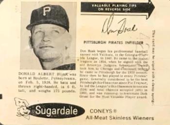 1962 Sugardale Wieners Cleveland Indians #C Don Hoak Front