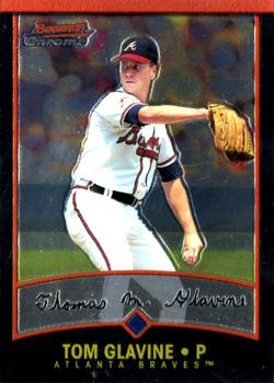 2001 Bowman Chrome #74 Tom Glavine Front