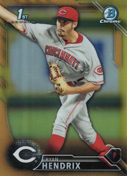 2016 Bowman Draft - Chrome Gold Refractor #BDC-56 Ryan Hendrix Front