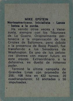 1970 Ovenca Venezuelan #233 Mike Epstein Back