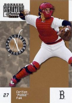 2003 Donruss Signature - Notable Nicknames #NN-4 Carlton Fisk Front