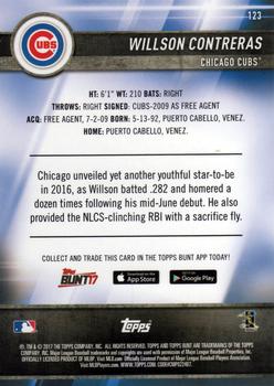 2017 Topps Bunt #123 Willson Contreras Back