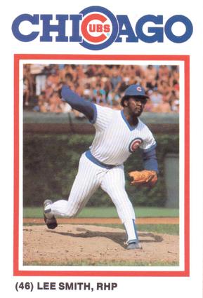 1986 Gatorade Chicago Cubs #NNO Lee Smith Front