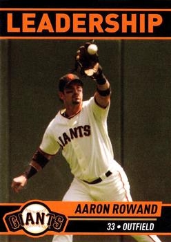 2010 San Francisco Giants Junior Giants Program Reward Cards #2 Aaron Rowand (Leadership) Front