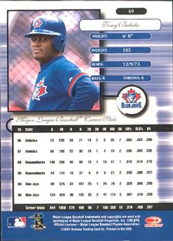 2001 Donruss Elite #69 Tony Batista Back