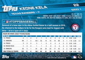 2017 Topps - Rainbow Foil #22 Keone Kela Back