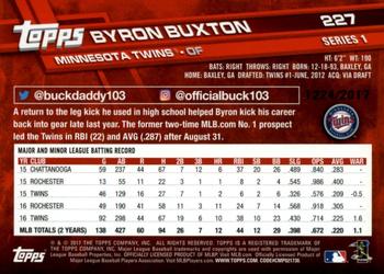 2017 Topps - Gold #227 Byron Buxton Back