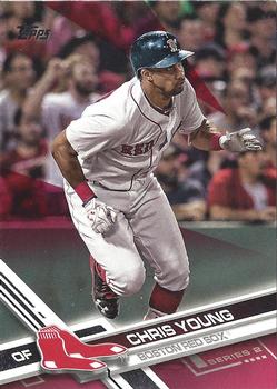 2017 Topps - Mother's Day Hot Pink #654 Chris Young Front