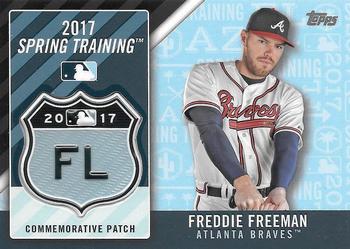 2017 Topps - MLB Spring Training Manufactured Logo Patch Relics #MLBST-FF Freddie Freeman Front