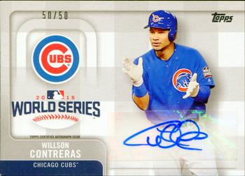 2017 Topps - World Series Champion Autographs #WCA-WC Willson Contreras Front