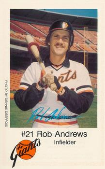 1979 San Francisco Giants Police #NNO Rob Andrews Front