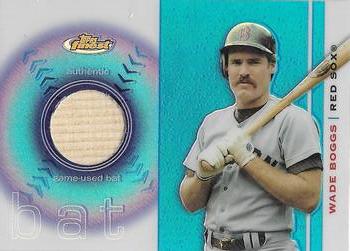 2003 Finest - Bat Relics #FRB-WB Wade Boggs Front