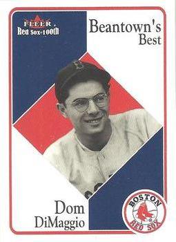 2001 Fleer Boston Red Sox 100th Anniversary #80 Dom DiMaggio Front