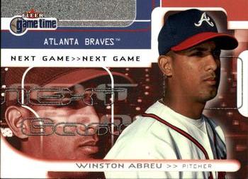 2001 Fleer Game Time #98 Winston Abreu Front