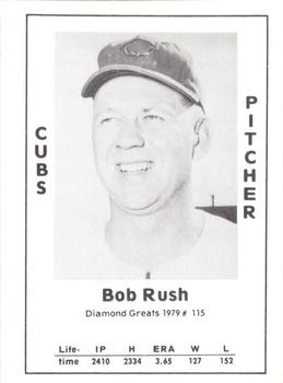 1979 TCMA Diamond Greats #115 Bob Rush Front
