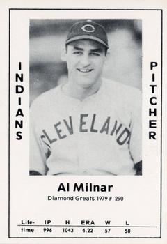 1979 TCMA Diamond Greats #290 Al Milnar Front