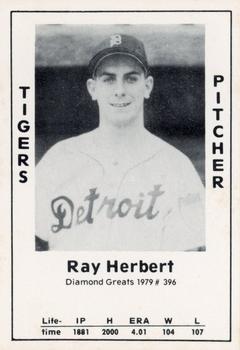 1979 TCMA Diamond Greats #396 Ray Herbert Front