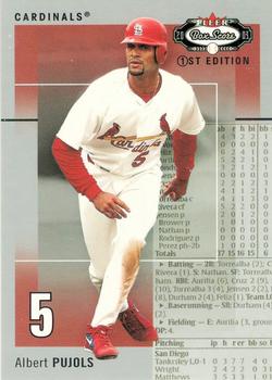 2003 Fleer Box Score - First Edition #76 Albert Pujols Front