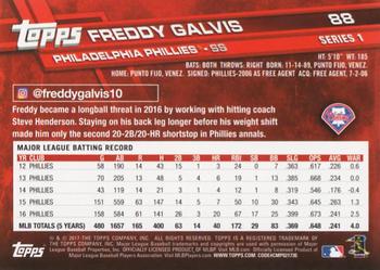2017 Topps - Purple #88 Freddy Galvis Back