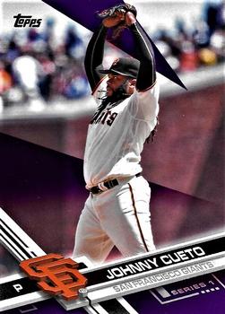 2017 Topps - Purple #199 Johnny Cueto Front