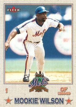 2002 Fleer Mets All-Amazin' 40th Anniversary Team #7 Mookie Wilson Front