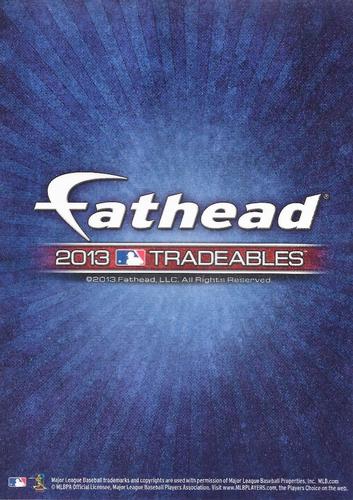 2013 Fathead Tradeables #61 Matt Wieters Back