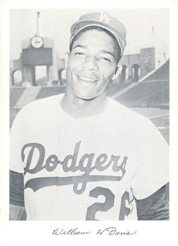 1962 Danny Goodman Los Angeles Dodgers Set A #NNO Willie Davis Front