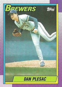 1990 Topps #490 Dan Plesac Front