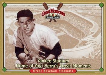 1997 Jimmy Dean Great Moments #NNO Yogi Berra Front