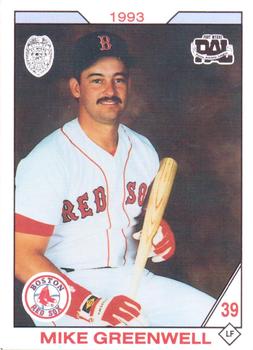 1993 Fort Myers PAL Boston Red Sox #12 Mike Greenwell Front