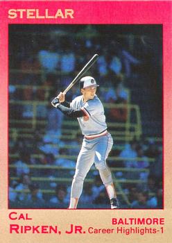 1991 Star Stellar #86 Cal Ripken Jr. Front