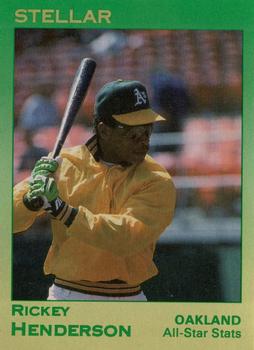 1991 Star Stellar #121 Rickey Henderson Front