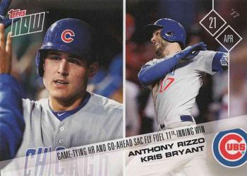 2017 Topps Now #69 Anthony Rizzo / Kris Bryant Front
