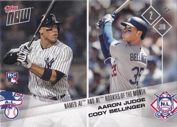 2017 Topps Now #207 Aaron Judge / Cody Bellinger Front