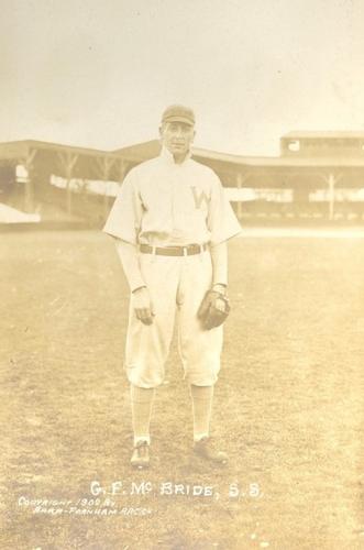 1909 Barr-Farnham Photo Washington Senators Postcards #NNO G.F. McBride Front