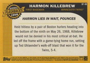 2017 Topps Heritage - Baseball Flashbacks #BF-HK Harmon Killebrew Back