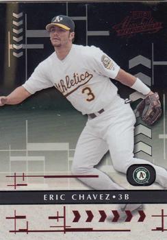 2001 Playoff Absolute Memorabilia #81 Eric Chavez Front