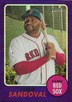 2017 Topps Heritage - Chrome Purple Refractor #THC-716 Pablo Sandoval Front
