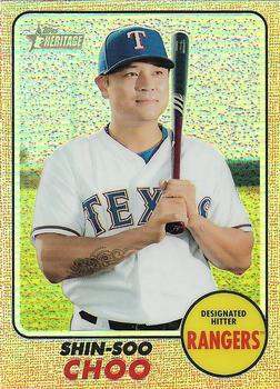 2017 Topps Heritage - Chrome Refractor #THC-717 Shin-Soo Choo Front