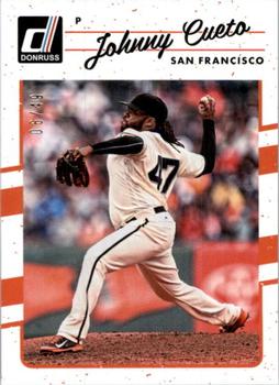 2017 Donruss - Aqueous Test Proof #142 Johnny Cueto Front