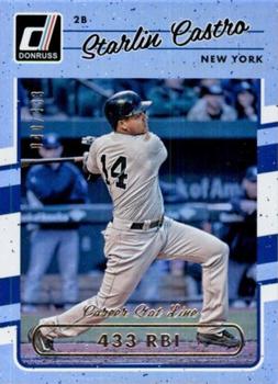 2017 Donruss - Career Stat Line #127 Starlin Castro Front