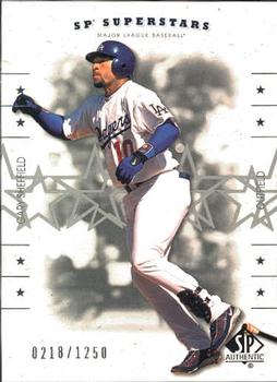 2001 SP Authentic #155 Gary Sheffield Front