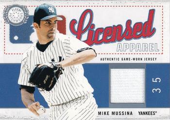 2003 Fleer Patchworks - Licensed Apparel Jersey #MM-LA Mike Mussina Front