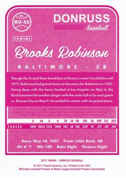2017 Donruss - Retro Variations 1983 Magenta Back #RV-50 Brooks Robinson Back